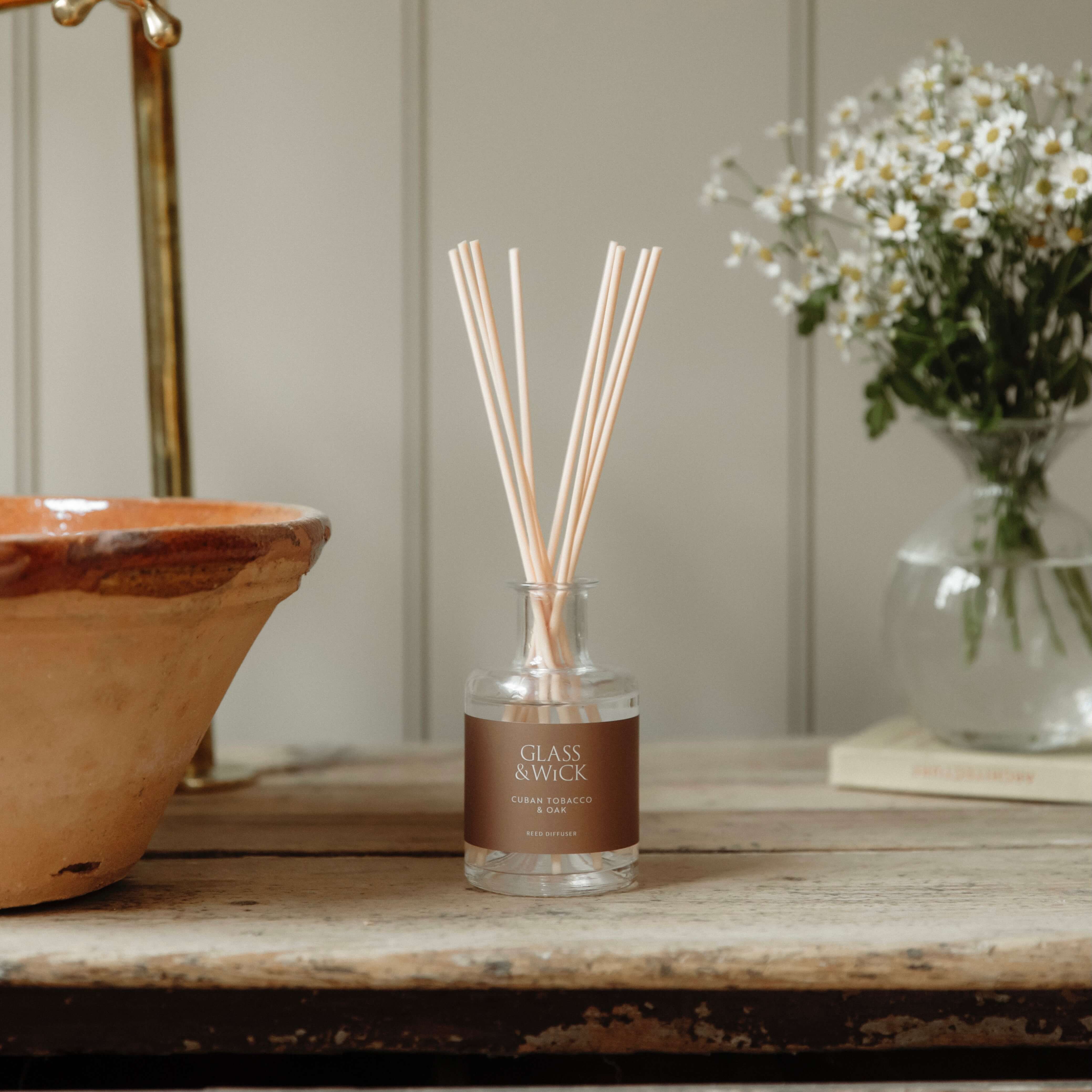 cuban tobacco reed diffuser