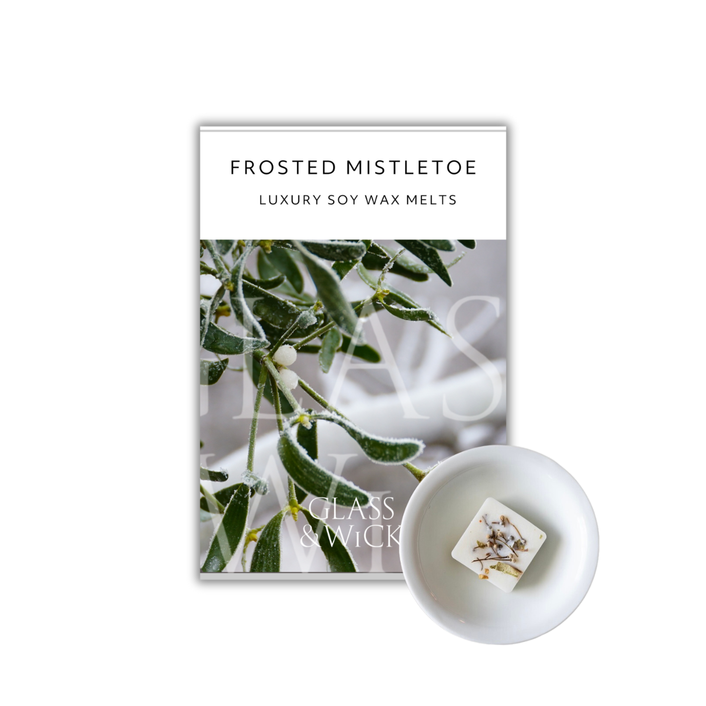 frosted mistletoe christmas soy wax melts
