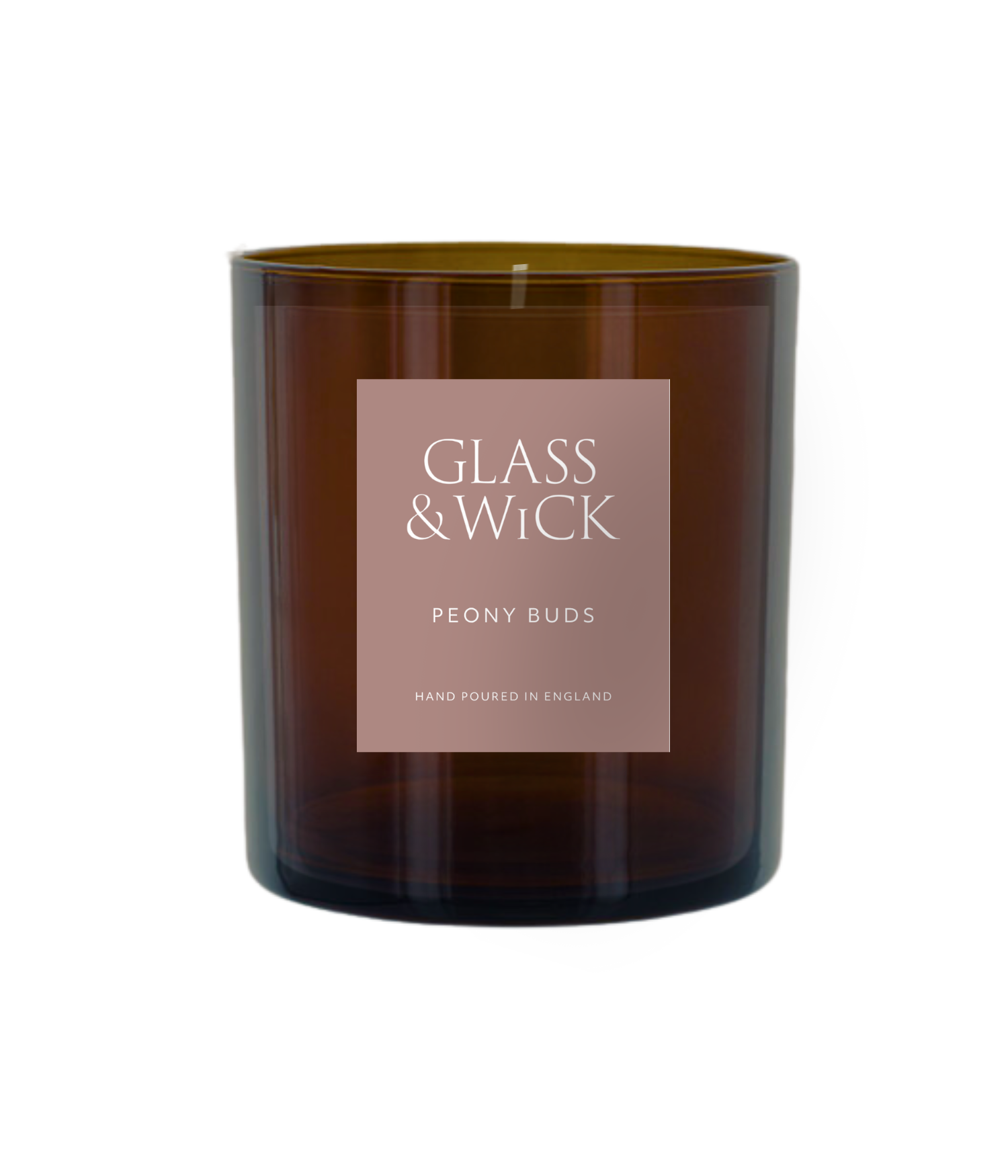 Peony Buds Amber Candle