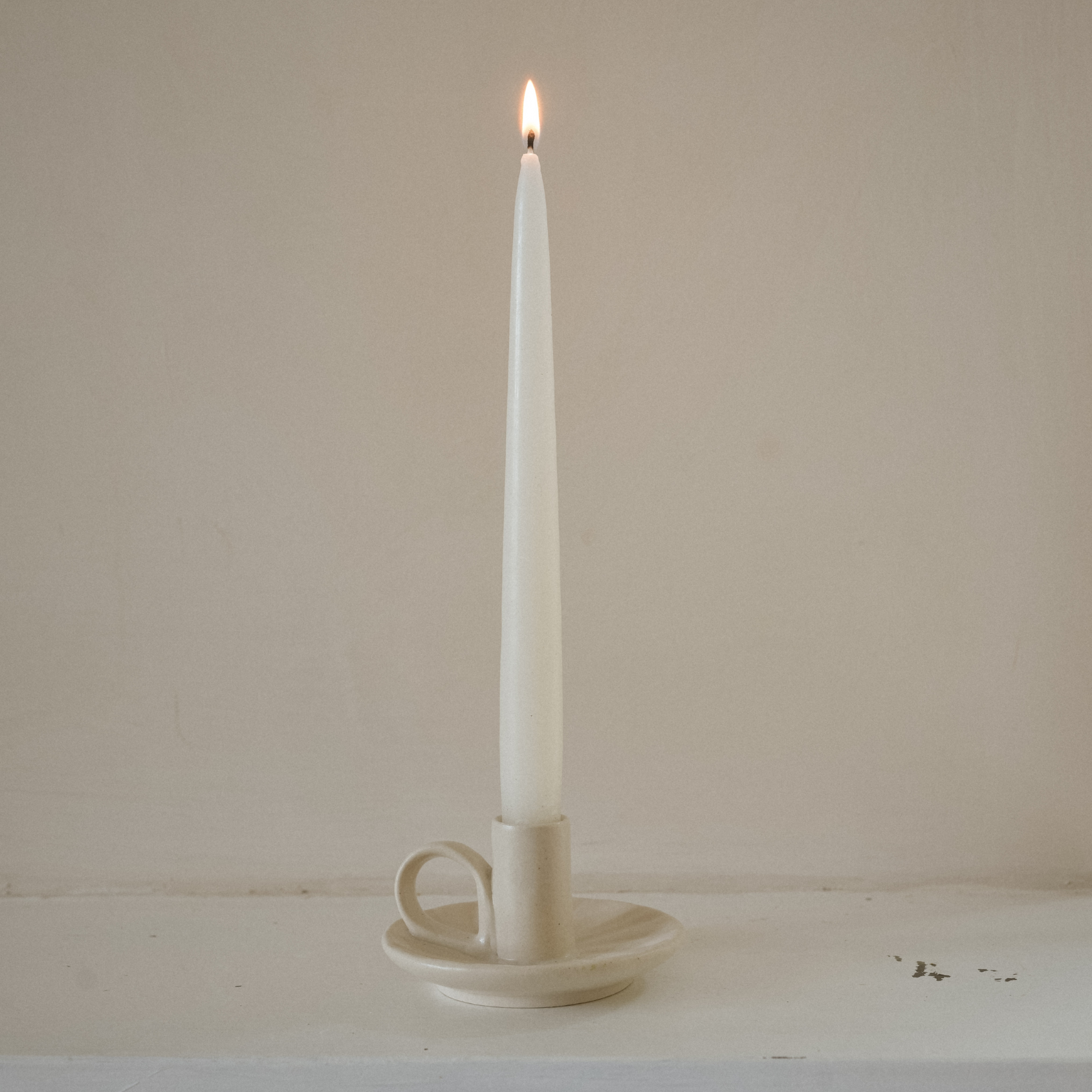 Wee Willy Winkee Candle Holder - Cream Ridge