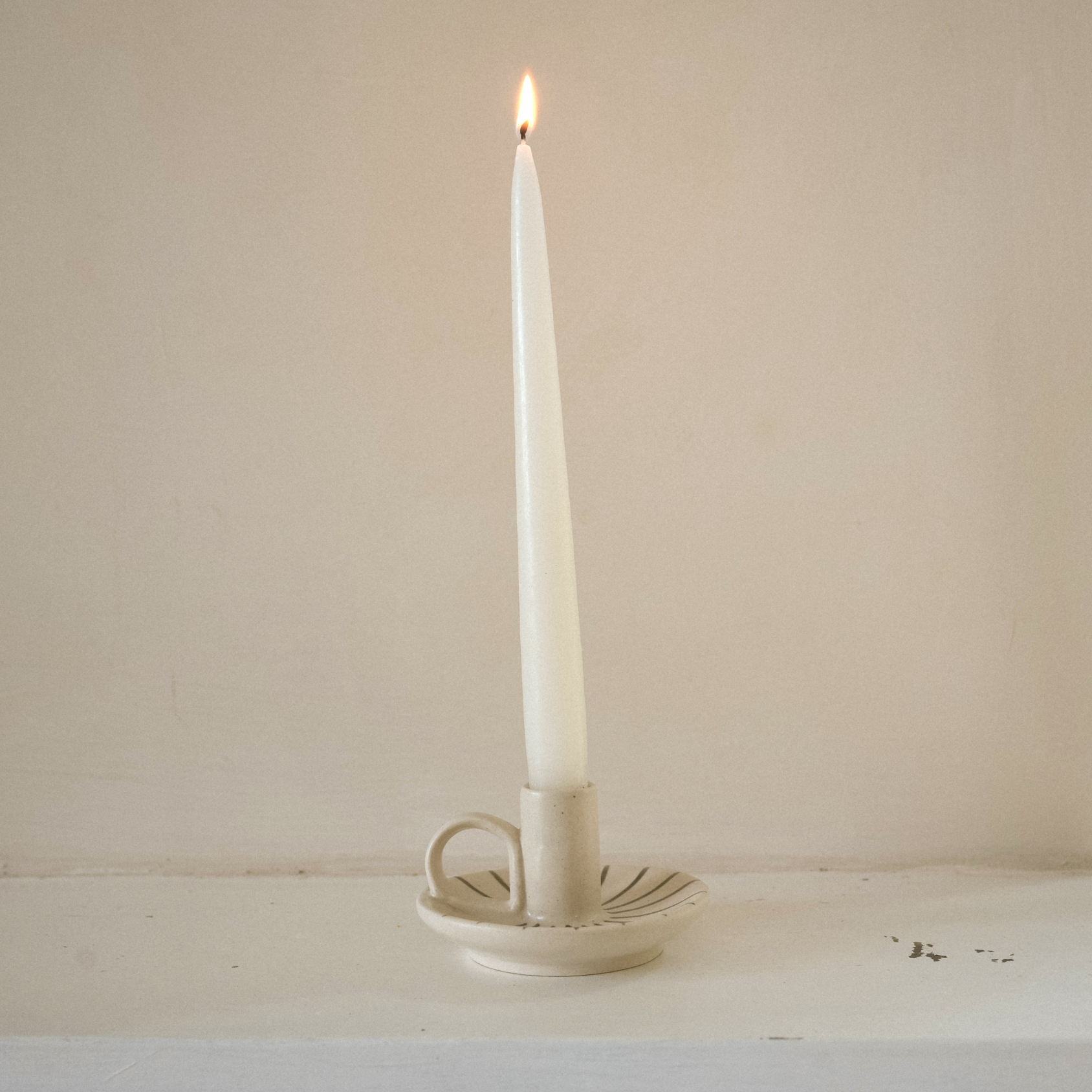 Wee Willy Winkee Candle Holder - Forest Pinstripe
