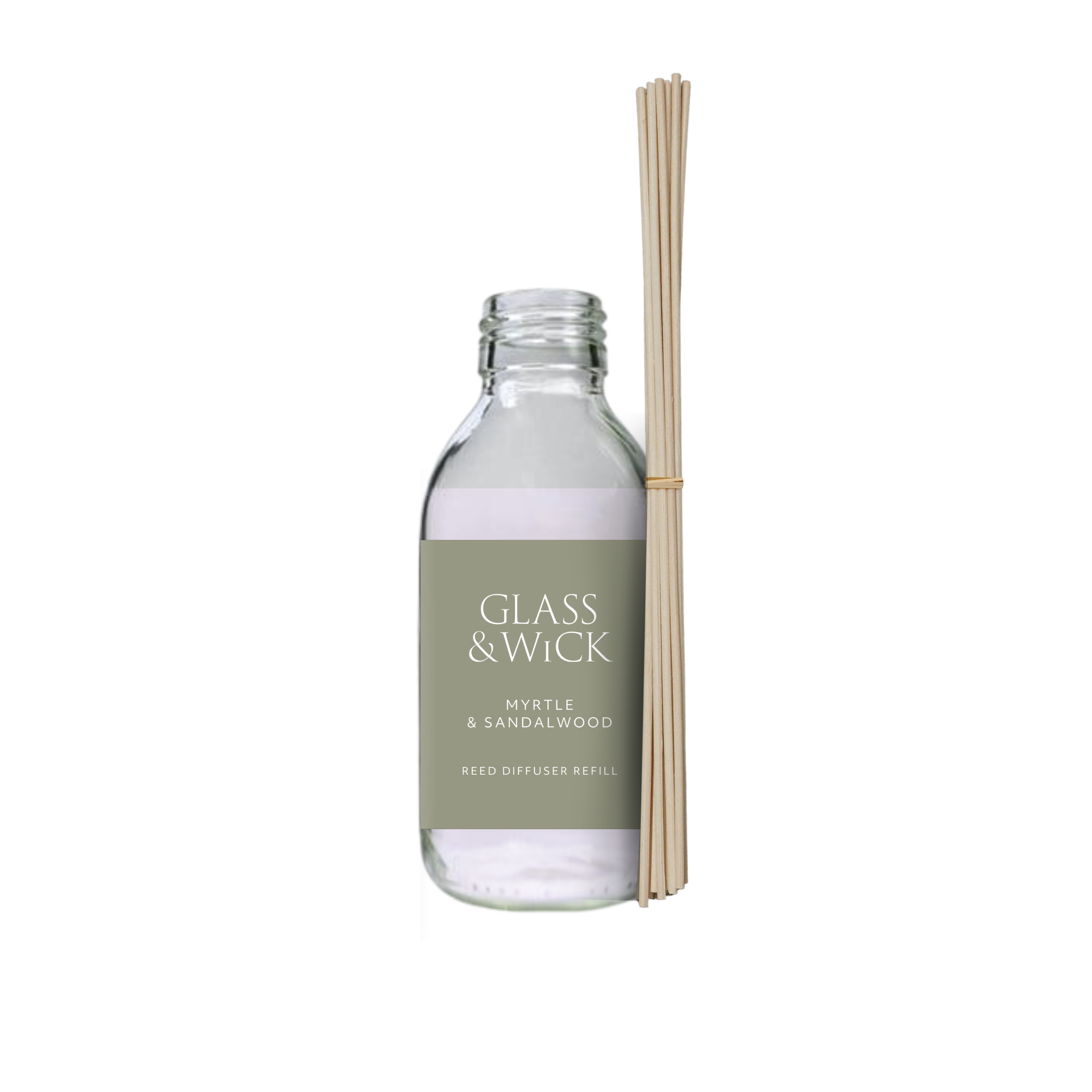 myrtle & sandalwood reed diffuser refill