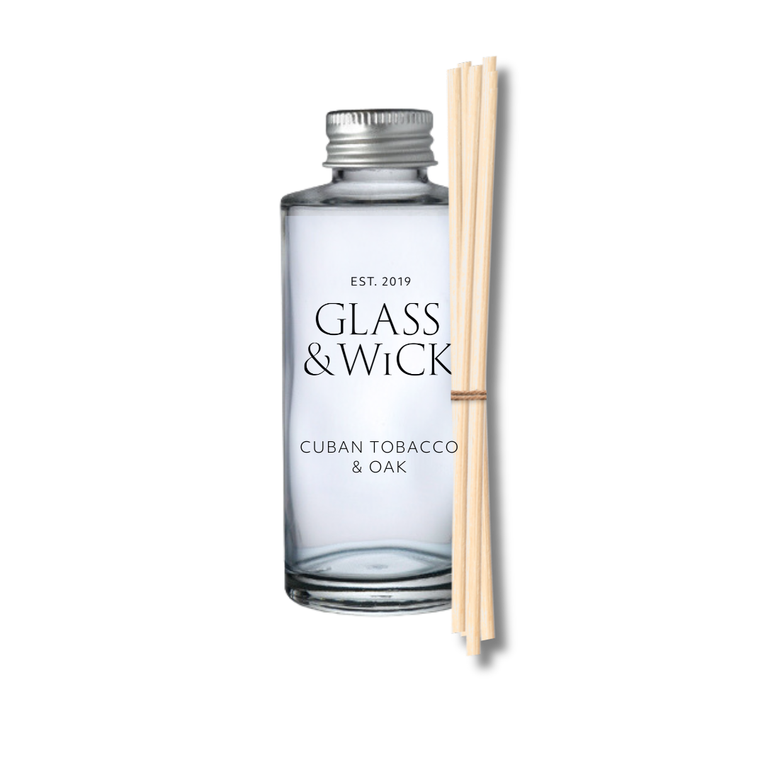 cuban tobacco & oak reed diffuser refill