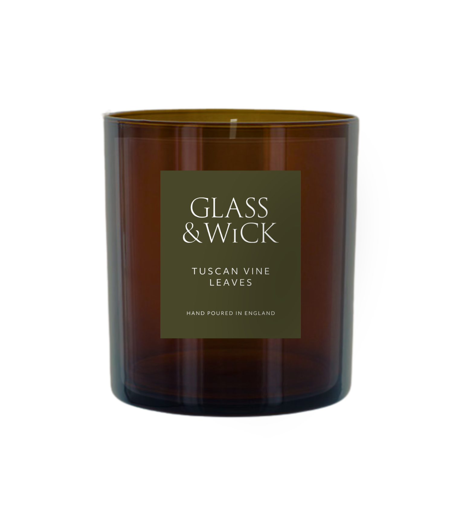 Tuscan Vine Leaves Amber Candle