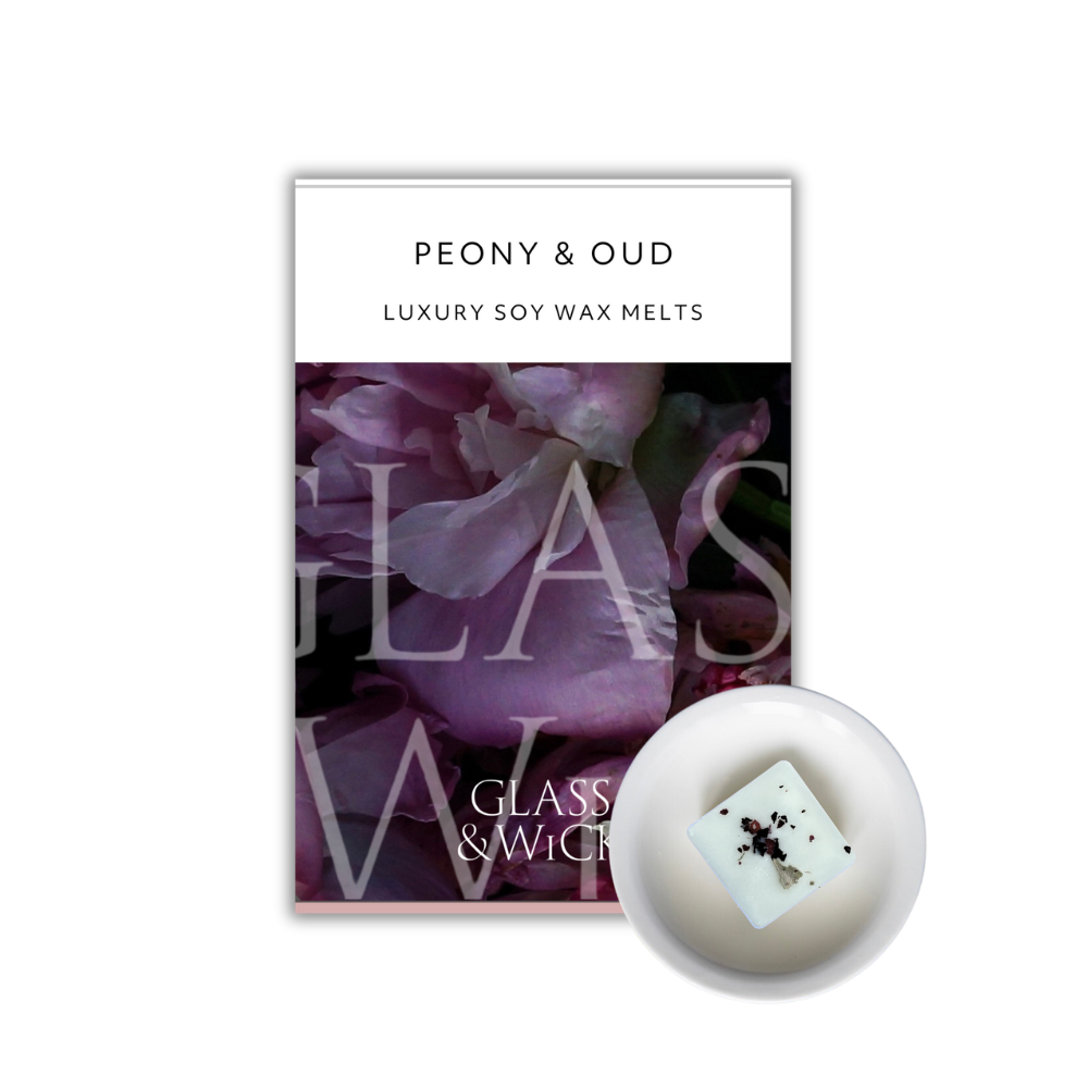 peony & oud soy wax melt