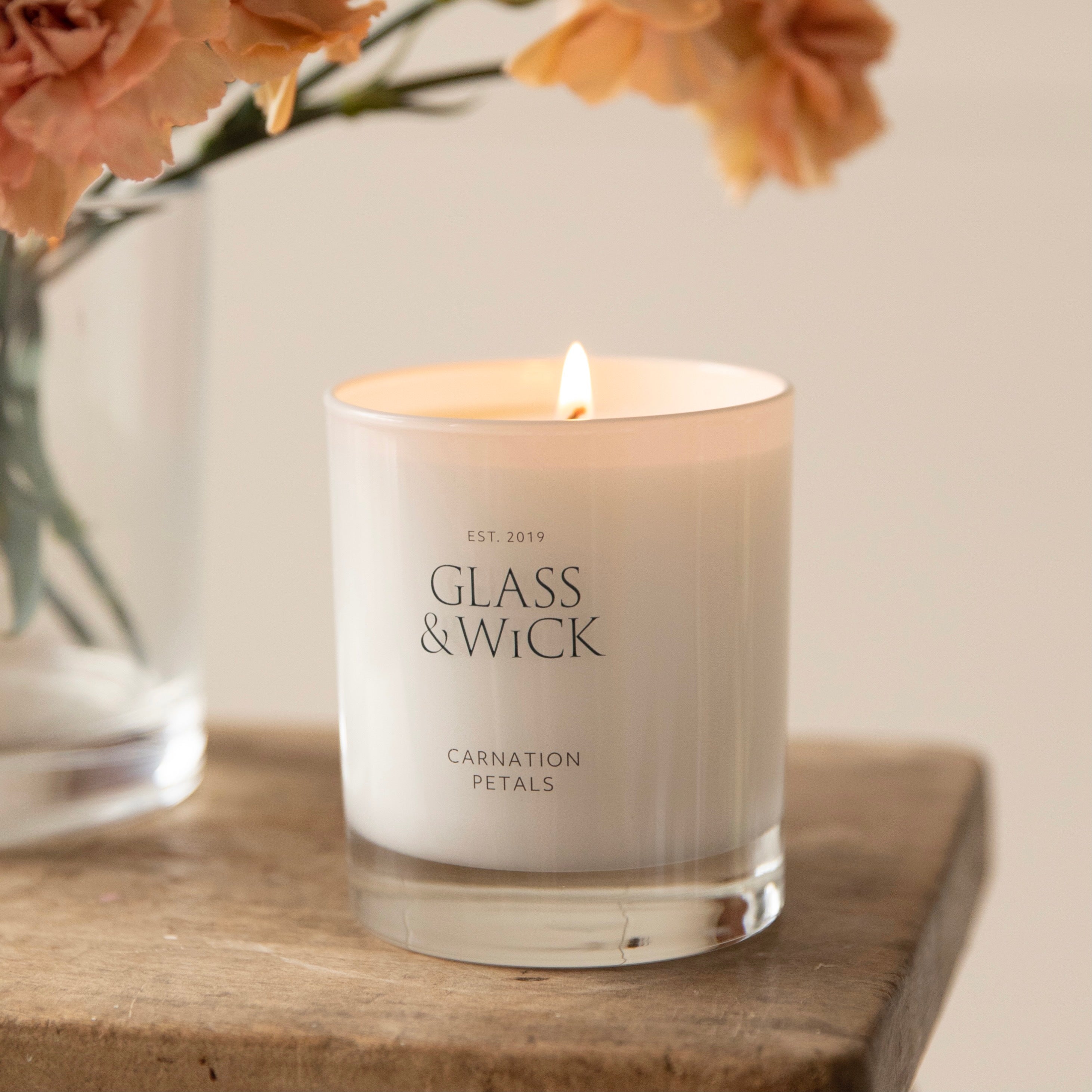 Carnation Petals Candle