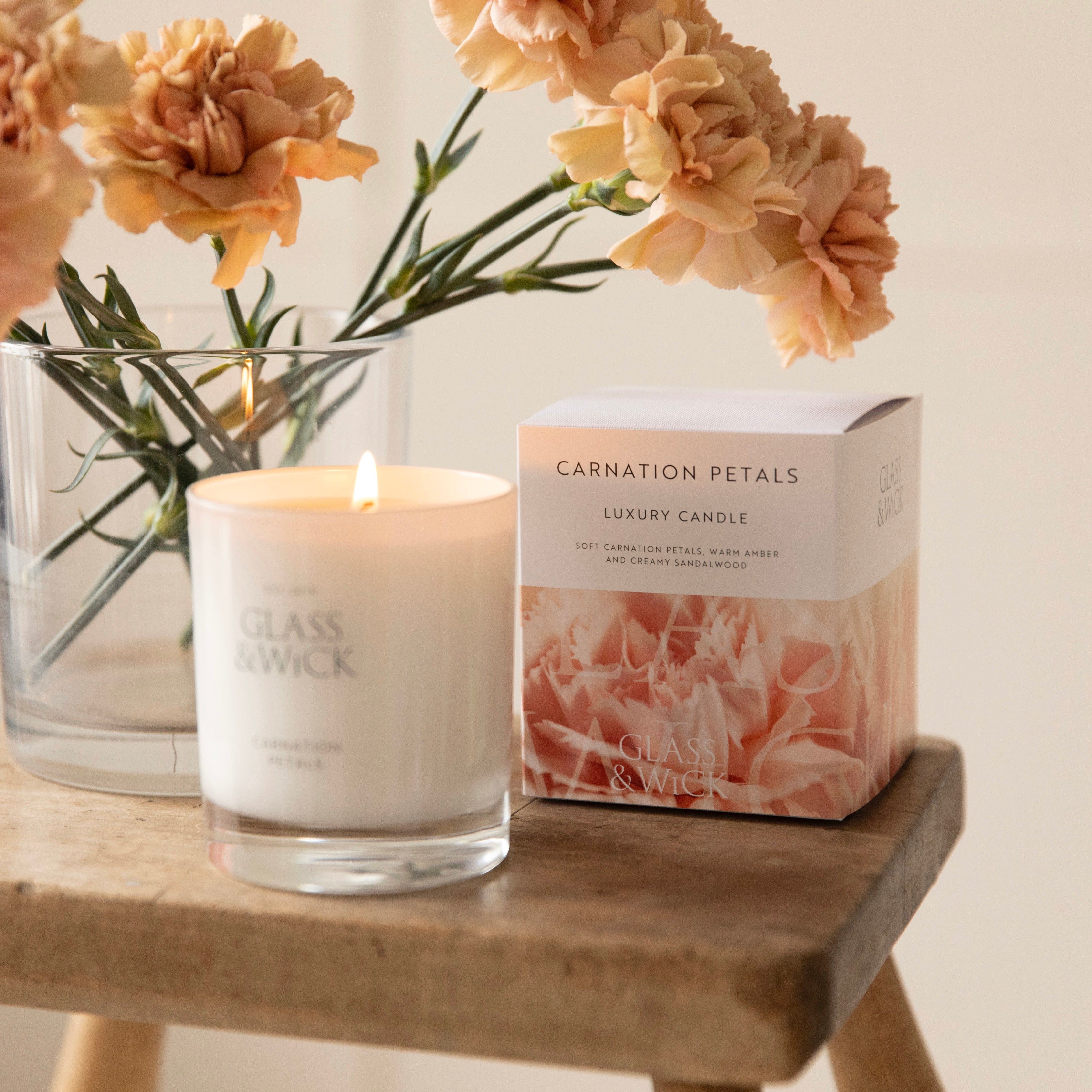 Carnation Petals Candle