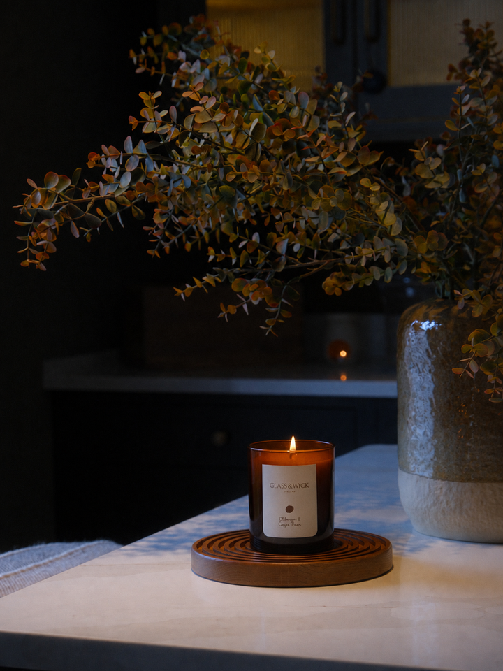 Olibanum &amp; Coffee Bean Amber Candle