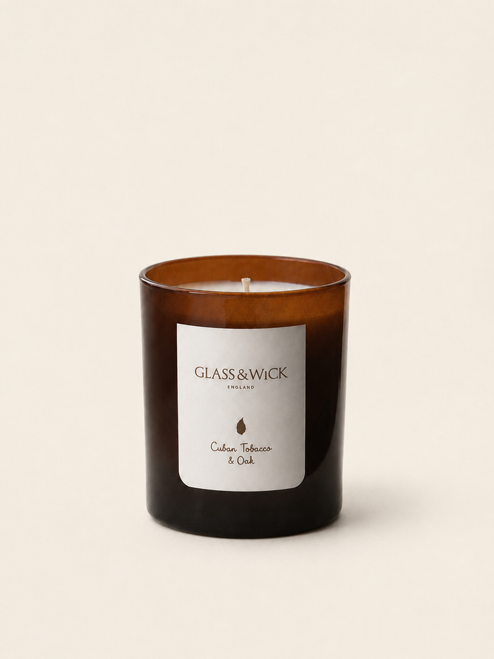 Cuban Tobacco &amp; Oak Amber Candle