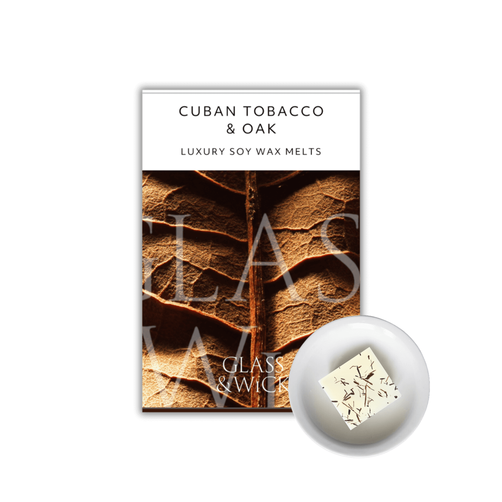 soy wax melts masculine scented cuban tobacco & oak
