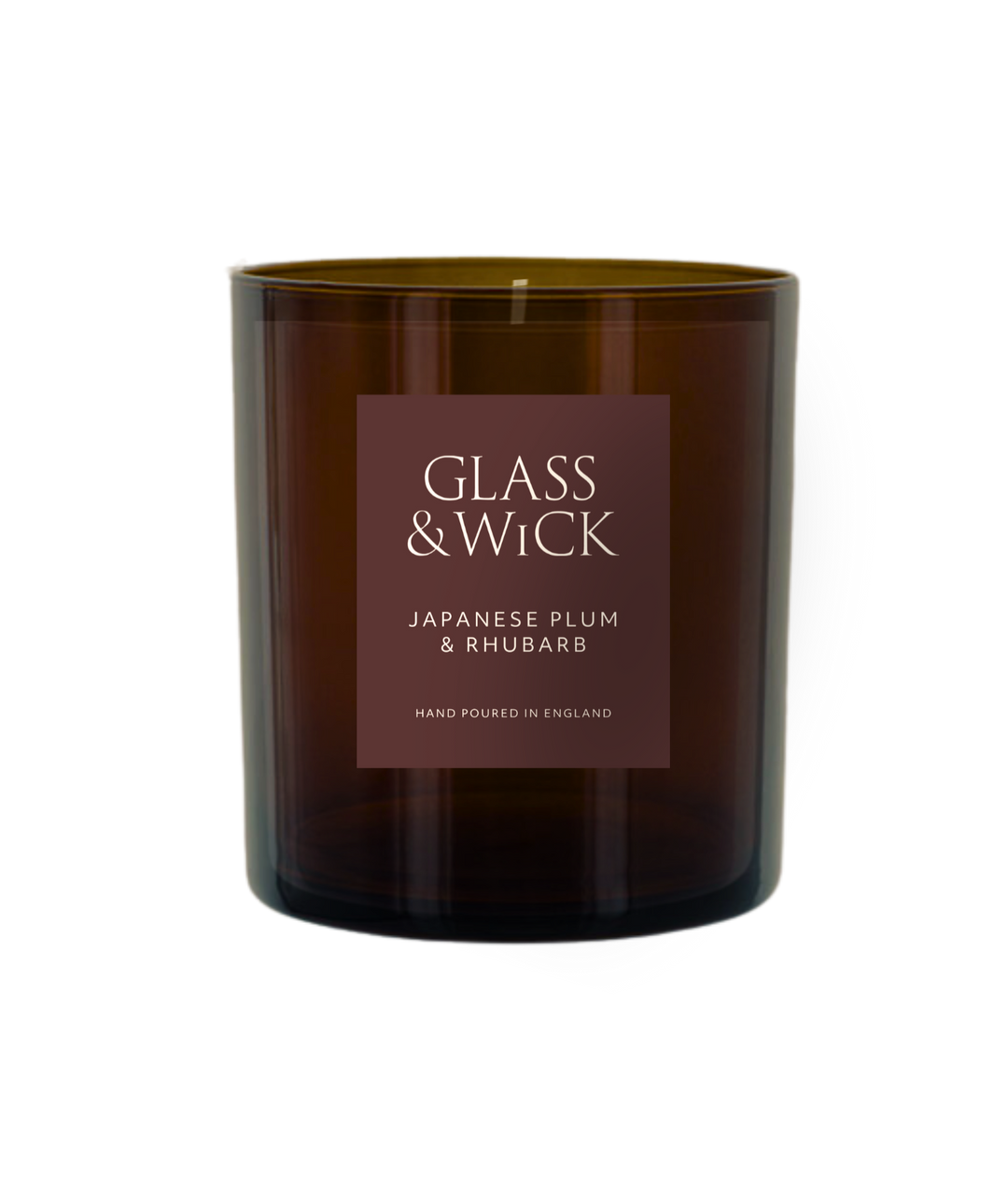 Japanese Plum &amp; Rhubarb Amber Candle