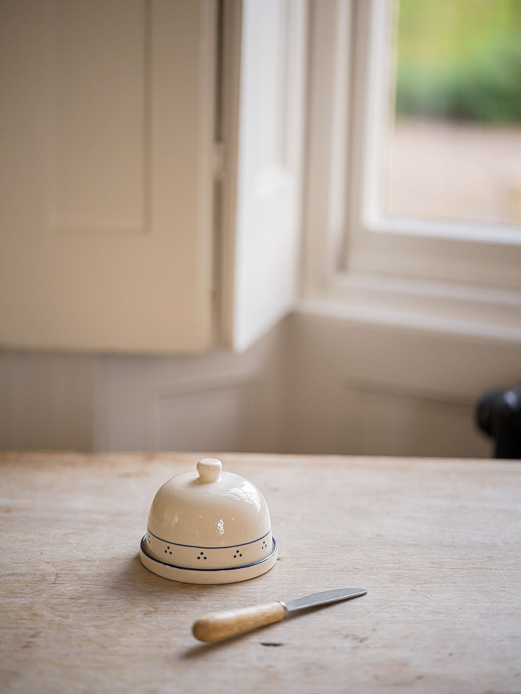 Stoneware Butter Dish