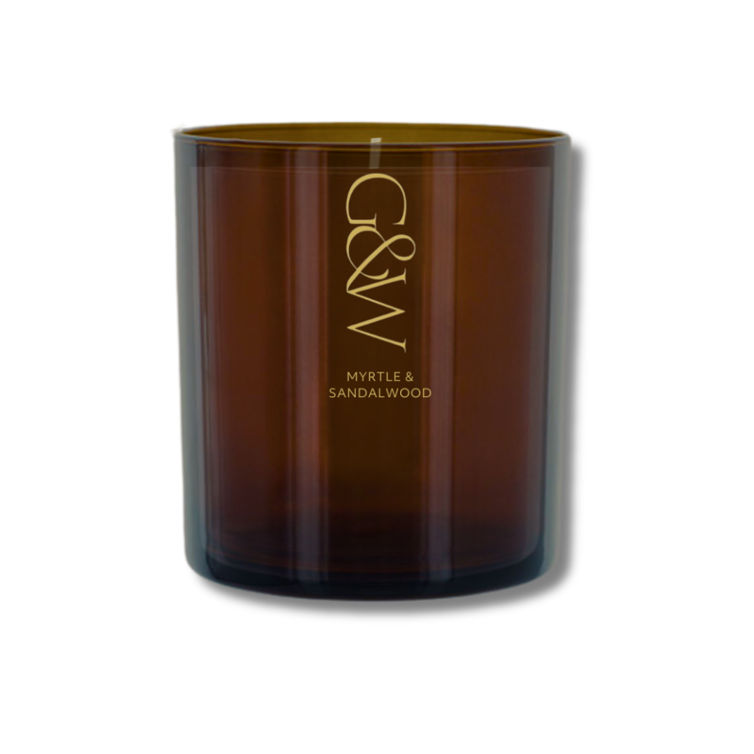 sandalwood luxury scented candle