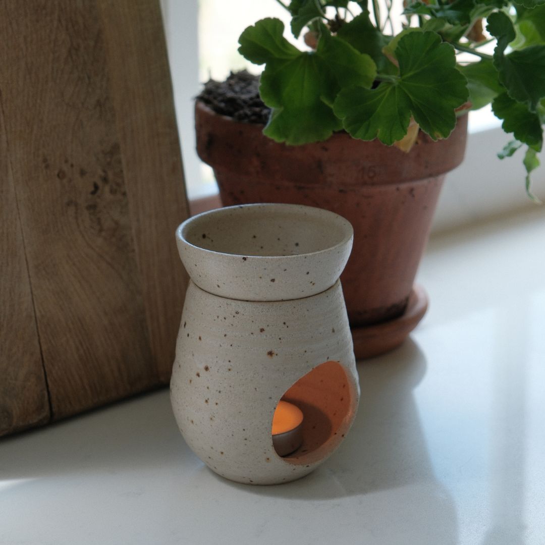 The Hive Burner - Matte Speckled (Handthrown by Eleanor Torbati)