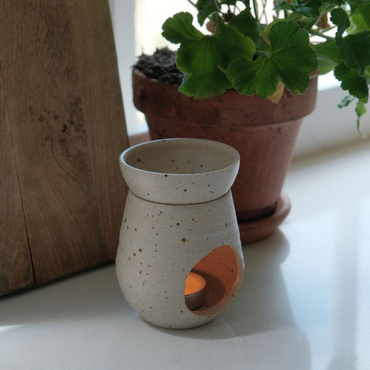 The Hive Burner - Matte Speckled (Handthrown by Eleanor Torbati)
