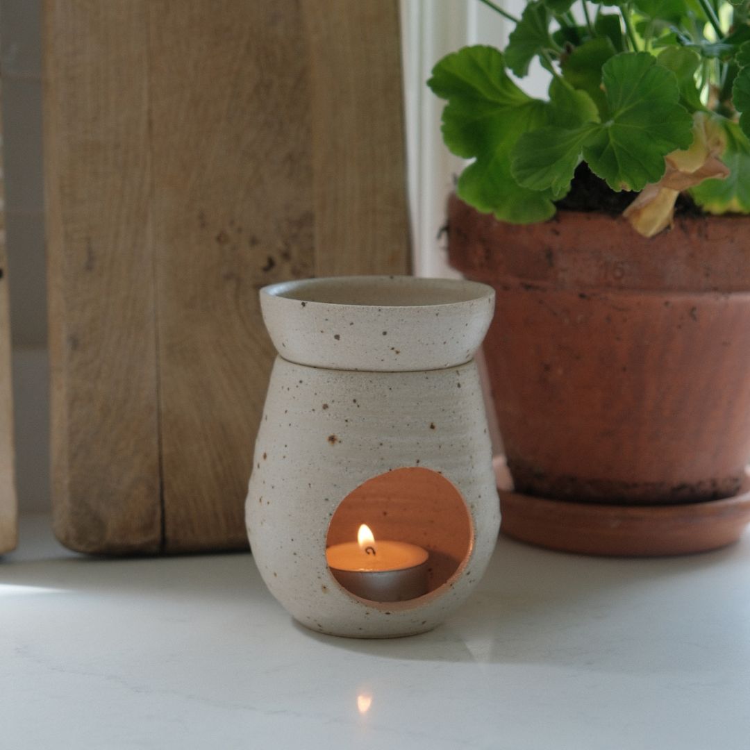 The Hive Burner - Matte Speckled (Handthrown by Eleanor Torbati)