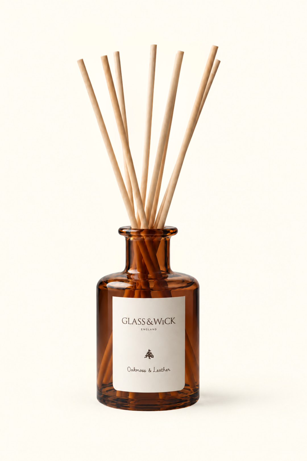 Oakmoss &amp; Leather Amber Reed Diffuser