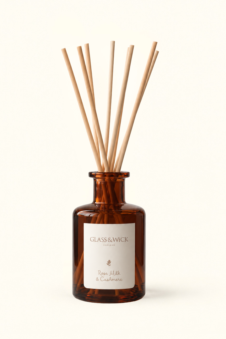 Rose Milk &amp; Cashmere Amber Reed Diffuser