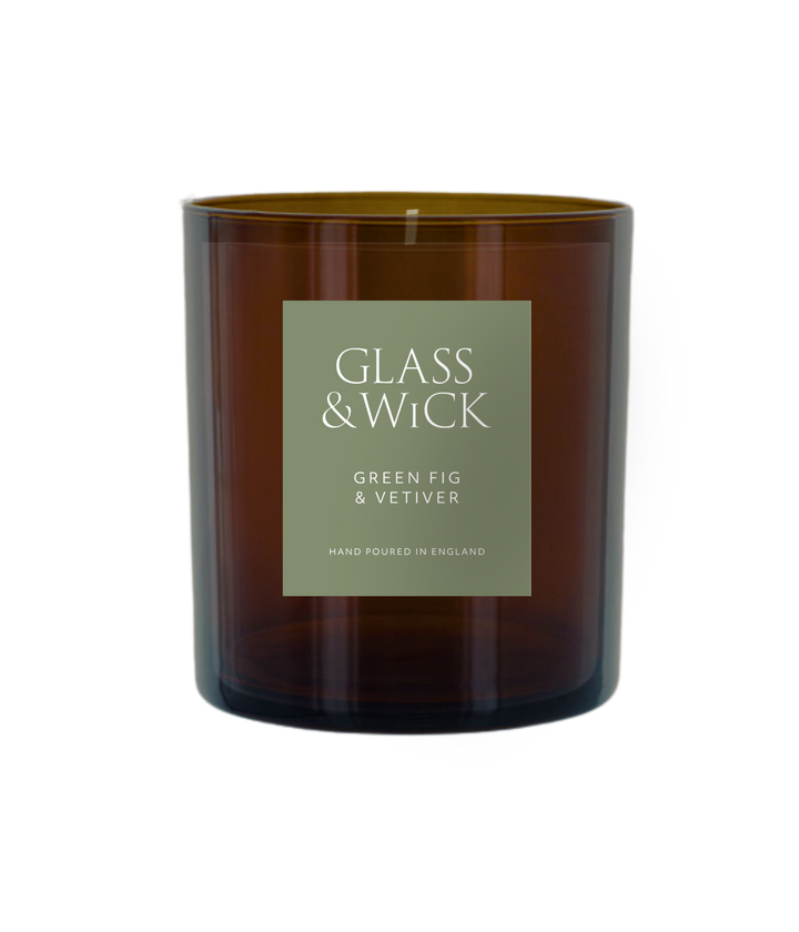 Green Fig &amp; Vetiver Amber Candle