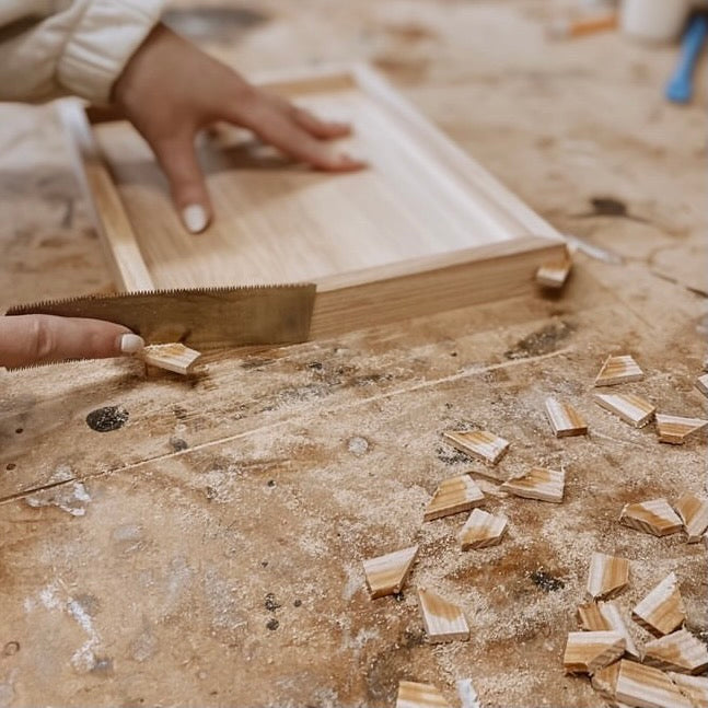 Hand Crafted Ash Styling Tray - ‘Clara’