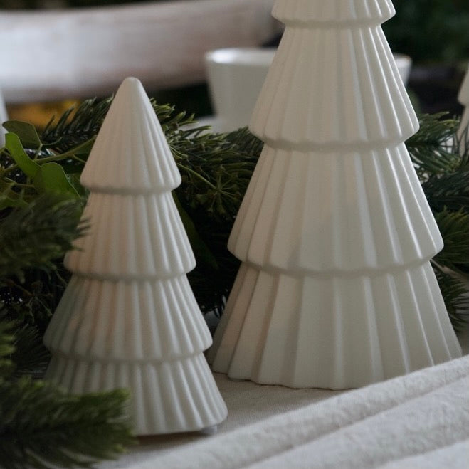 Ceramic Christmas Tree White orders Small Crystalized